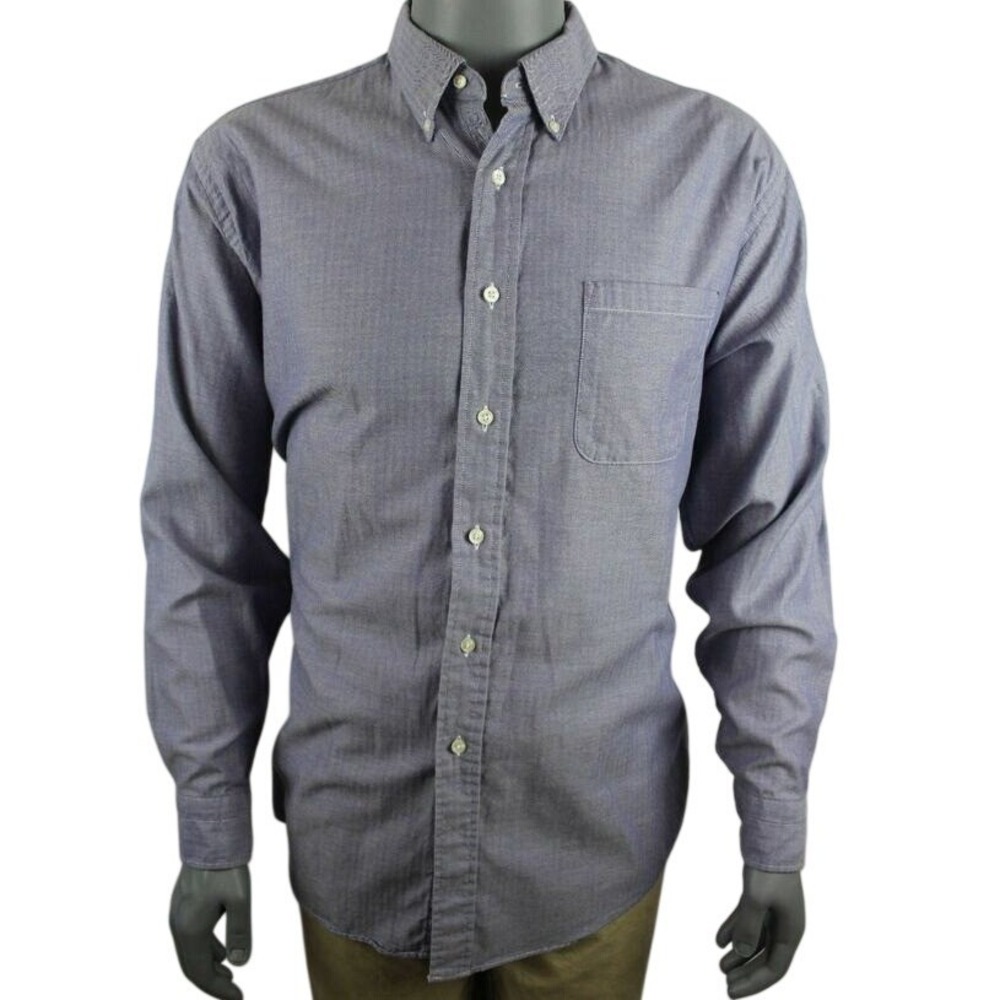 Amherst Brock Dress Shirt Mens 17 34/35 Single Needle Business Office Formal USA